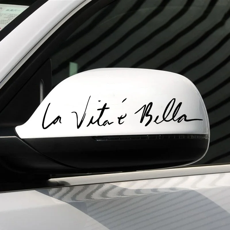 Креативные буквы La Vita E Bella автомобильные наклейки водонепроницаемые креативные