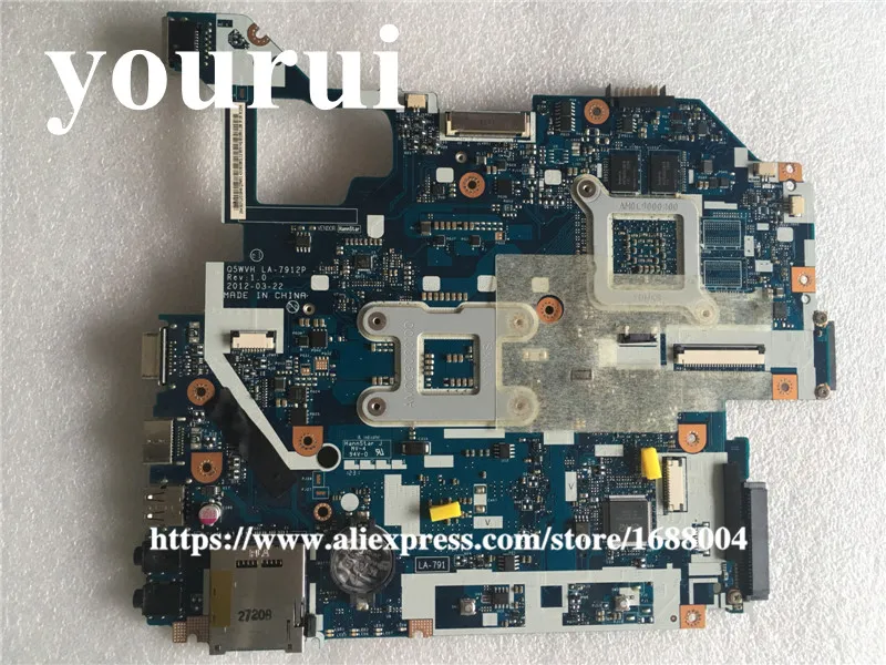 Для Acer Aspire v3-571g v3-571g Материнская плата ноутбука NBY1711001 NB. Y1711.001 Q5WVH LA-7912P HM77 DDR3 GT620M 1 ГБ GPU