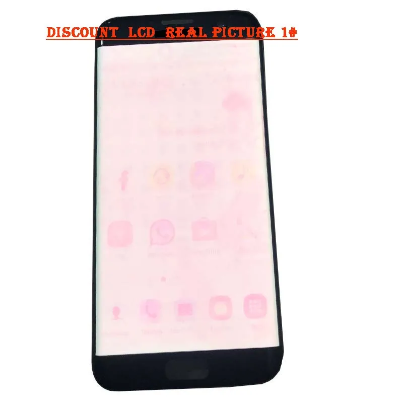 Discount 1 S7 EDGE lcd Для SAMSUNG Galaxy s7 edge G935 G935F ЖК сенсорный экран дигитайзер сборка запчастей с тенью - Цвет: Discount 1