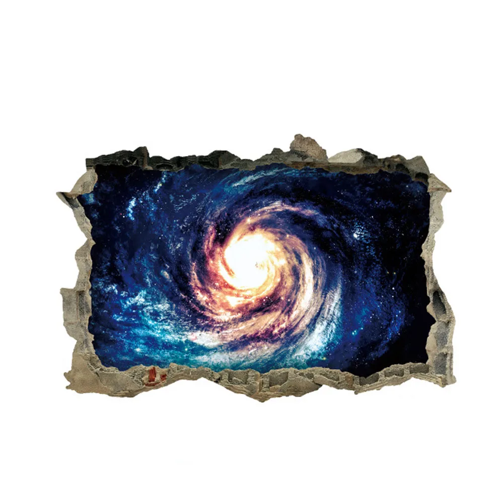 3D наклейки на внешнее пространство стену в виде планеты галактики домашние
