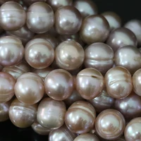 natural purple freshwater pearl beads round elegant women fine high qality jewelry making 15inch b1380
