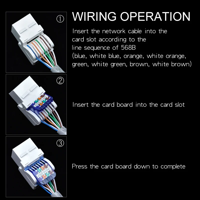 Модуль установки CNCOB Cat5e без инструментов сетевой модуль cat5e rj45 розетка с