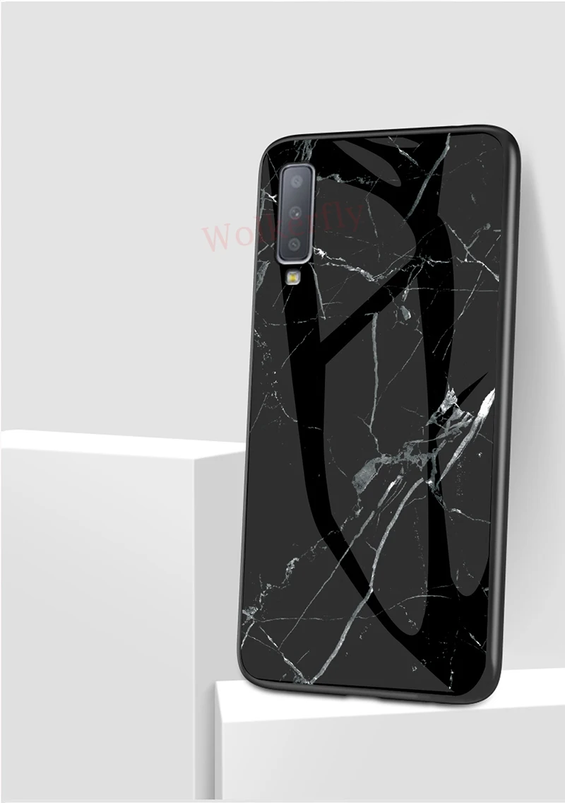 Мрамор закаленное Стекло чехол для samsung Galaxy A30 A50 M30 M20 M10 S10E S8 S9 S10 плюс J4 J6 J8 A6 A7 A8 A9 Note9 полное покрытие