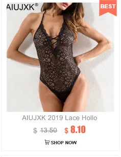 AIUXJK, новинка, кружевное, из кусков, Сетчатое, прозрачное, сексуальное, боди для женщин,, весна, осень, v-образный вырез, открытая, цельный топ, женские костюмы