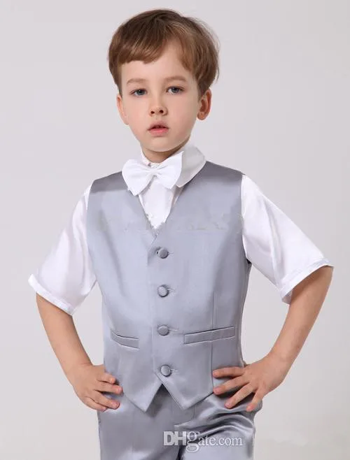 Серебряные милые детские костюмы Custome Homme Модный комплект одежды для детей