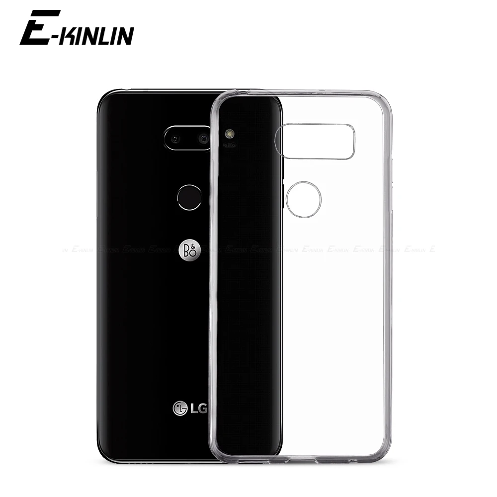 Ультратонкий Прозрачный мягкий чехол из ТПУ для LG G8X G8S G7 G6 G5 V60 V50 V50S V40 V35 V30 V30S Plus ThinQ