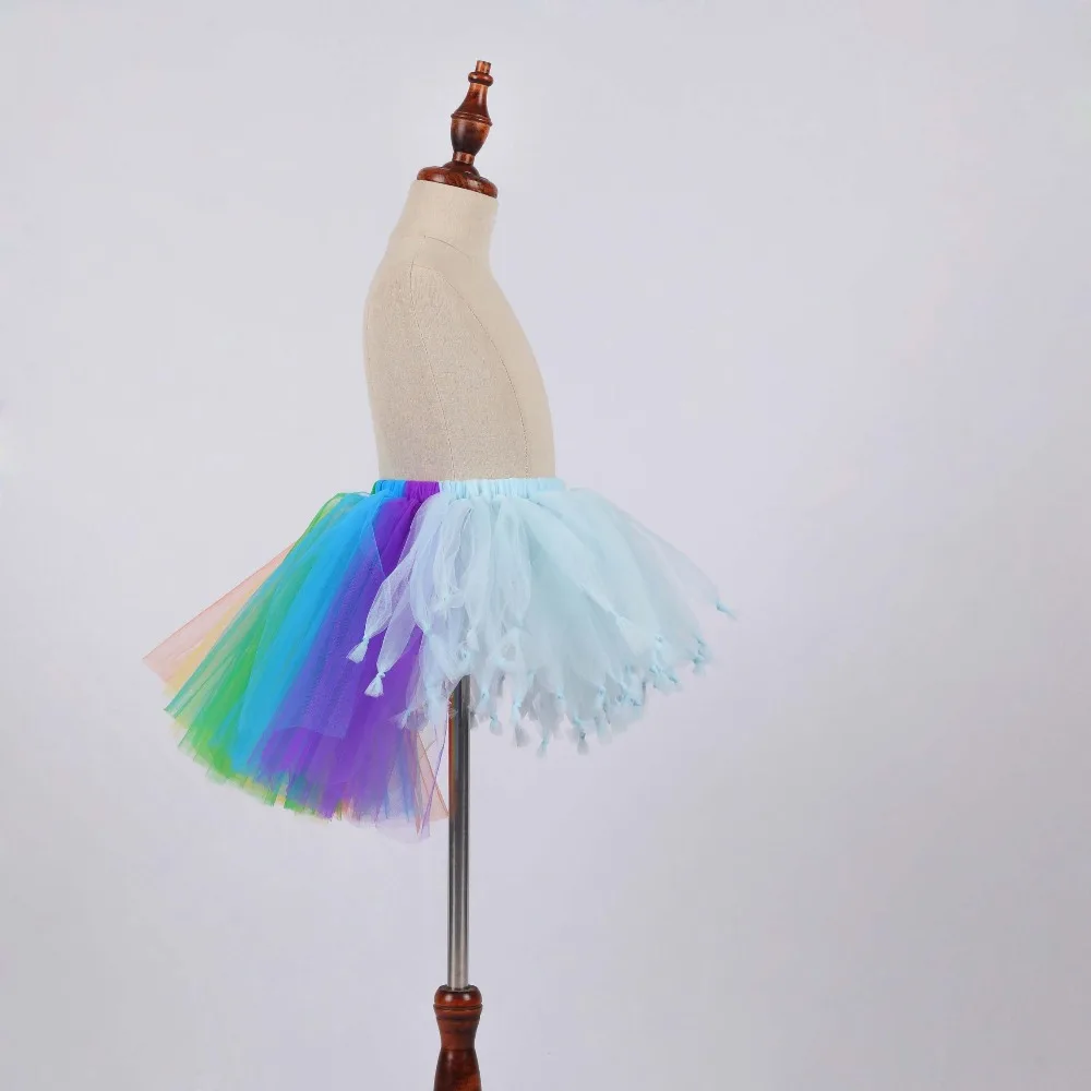 

Unicorn Rainbow Fluffy Tutu Skirt for Girls Unicorn Birthday Party Tulle TUTUS Kids Halloween Costume Newborn-12Y Photo Props