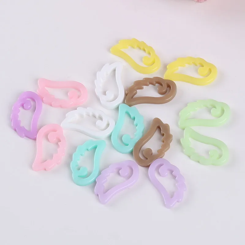 

10pairs wings resin beads flatback for DIY brooch decoration