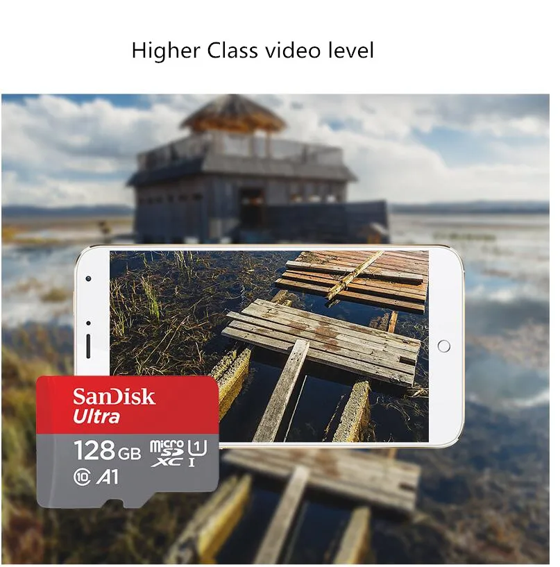 A1 Class 10 Sandisk micro sd card 128gb 64gb 32gb 16gb 98mb/s usb flash memory card original microsd TF cards cartao de memoria