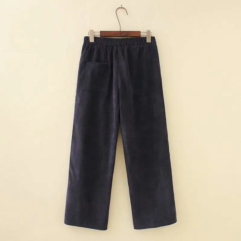 2019 Плюс Размер повседневные широкие брюки весенняя женская одежда модные