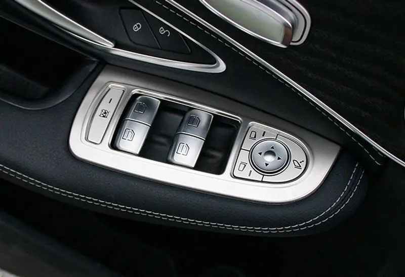 4 шт. накладки на кнопки автомобильного стеклоподъемника Mercedes Benz Аксессуары для