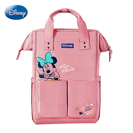 Disney Mummy сумка модные изоляционные сумки большой емкости дорожный рюкзак многофункциональный двойной наплечный рюкзак сумка для детской бутылочки - Цвет: powder
