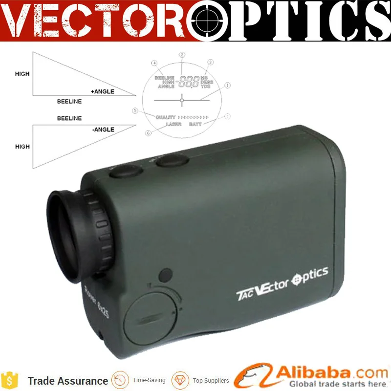 10pcs Vector Optics Rover 6x25 Laser Golf Rangefinder Hunting 600M with Range Finder Scope Monocular for | Спорт и развлечения