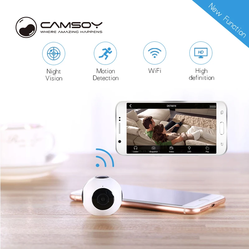 Мини камера с Wi Fi HD 720P Удаленное воспроизведение видео маленькая микро ip датчиком