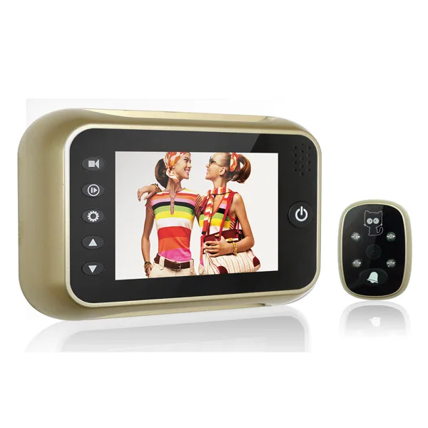 Wide Angle 120 Degree 3.5 Inch Video Door Phone Peephole Viewer