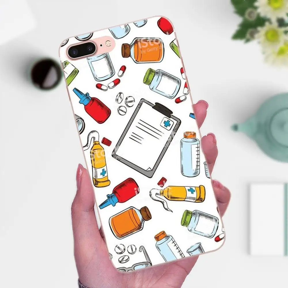 ТПУ чехлы медицинские таблетки для Xiaomi Mi3 Mi4 Mi4C Mi4i Mi5 Mi 5S 5X 6 6X 8 SE A1 Max Mix 2 Note 3 4 |