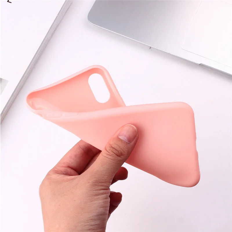Тонкий матовый чехол ярких цветов для iPhone 12 Mini XS Max X XR 11 Pro 5 5S SE 6 S 7 8 Plus 7Plus Мягкий