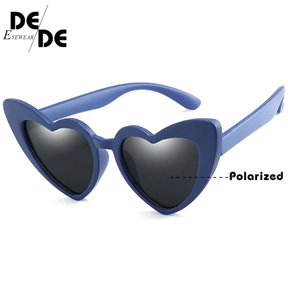 R04 blue gray Очки детские Брендовые платья для маленьких девочек поляризованные солнцезащитный очки детские солнцезащитные очки гибкий безопасная оправа UV400 на день рождения рождественские подарки - Цвет линз: R04 blue gray