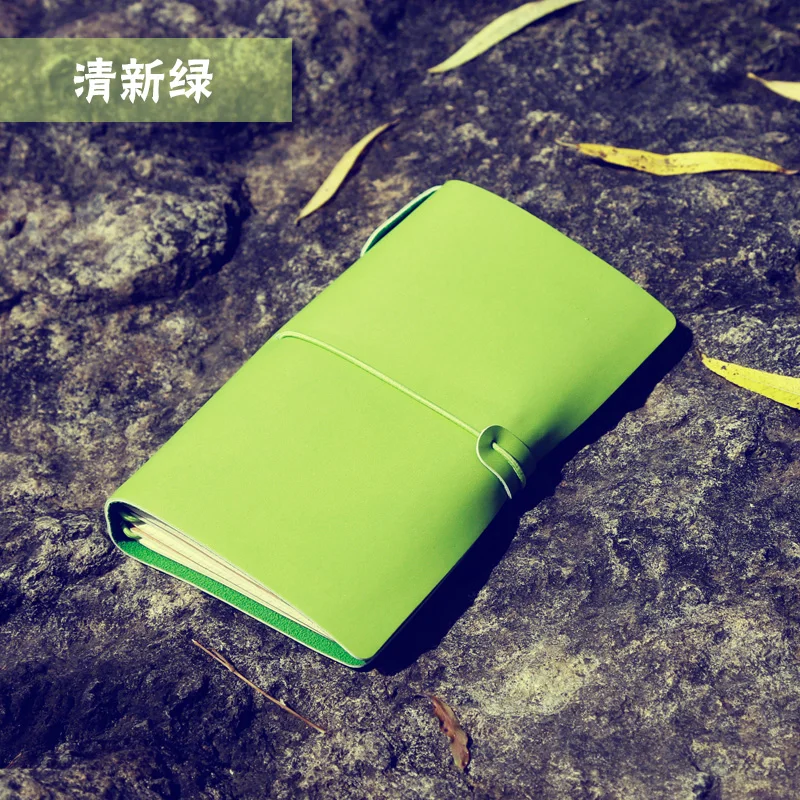 LIGHT GREEN BOWEN модный креативный блокнот для путешествий, ретро блокнот, небольшой блокнот, 1 шт - Цвет: LIGHT GREEN