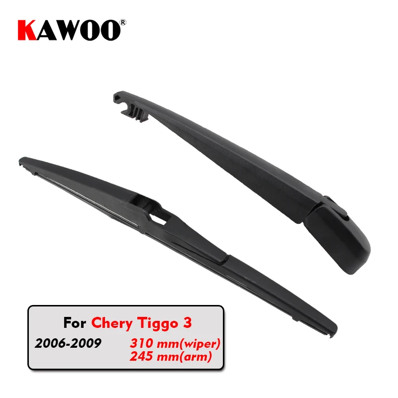 

KAWOO Car Rear Wiper Blades Back Window Wipers Arm For Chery Tiggo 3 Hatchback(2006-2009)310mm Auto Windscreen Blade Accessories