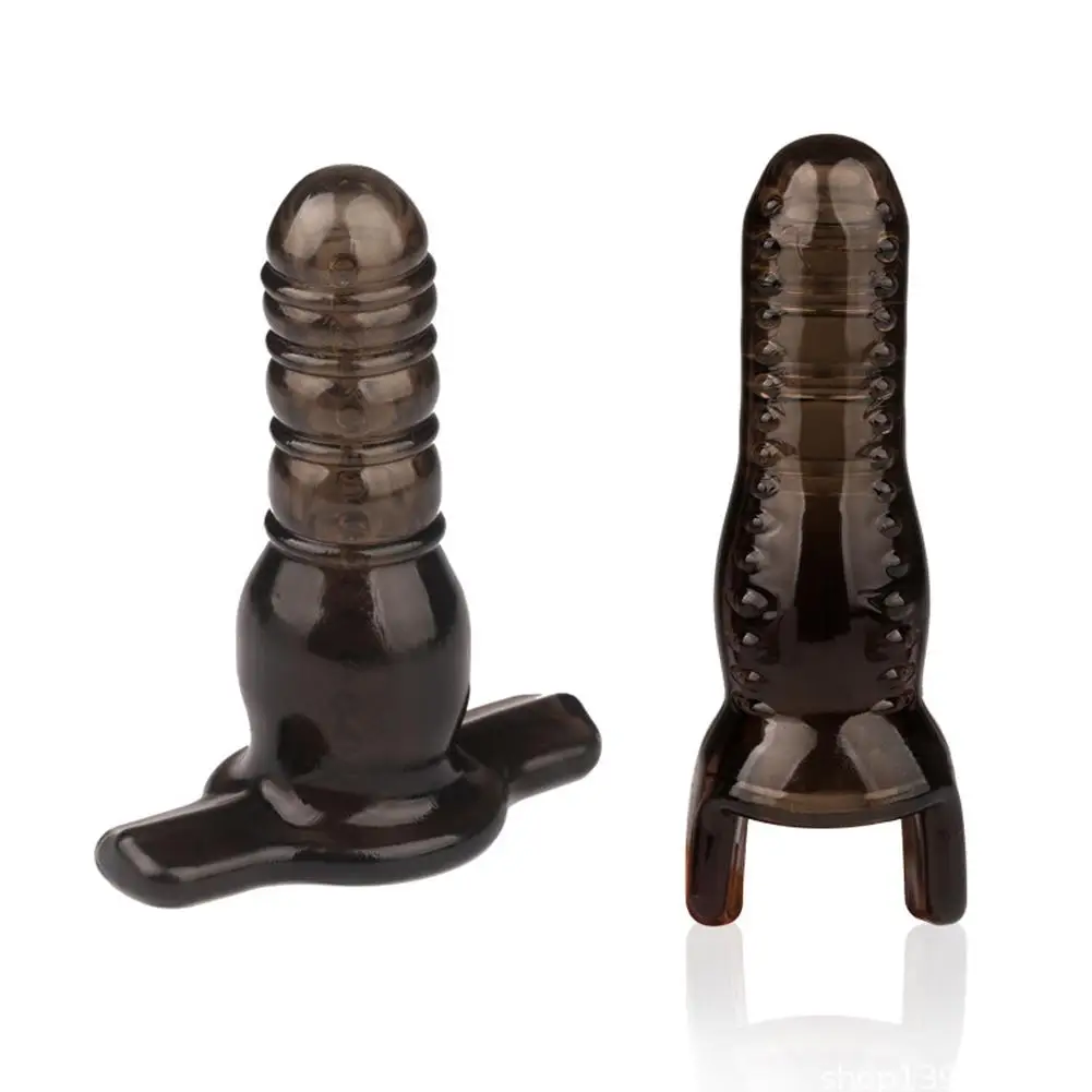 Men Anal dilator Silicone Penis Enlargement Sleeve Condom Reusable Intimate Sex Toy Plug Unusual commodities |