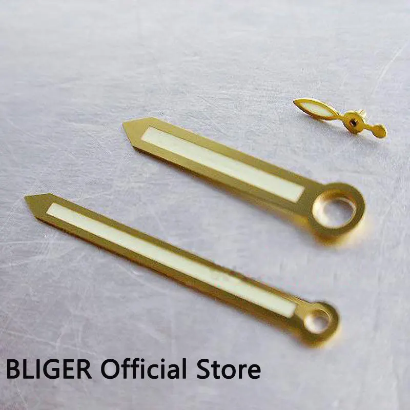 New design Bliger Gold rose satinless steel watch hands for 6497 6498 ST36 movement men's H1 | Наручные часы