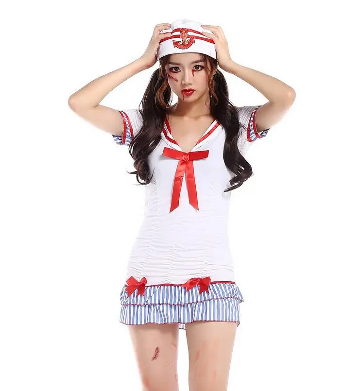 Белое Женское платье для Хэллоуина | Тематическая одежда и униформа