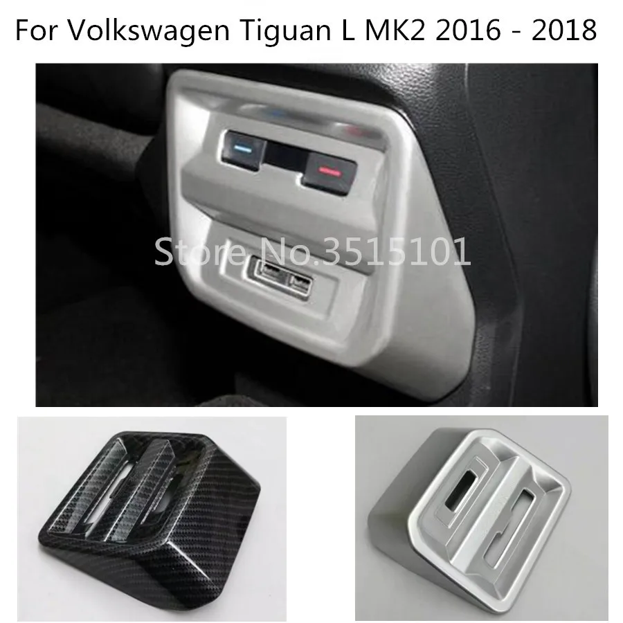 

Car Trim Rear Air Conditioning Outlet Vent Switch USB Power Charge For Volkswagen Tiguan L TiguanL MK2 2016 2017 2018 2019 2020