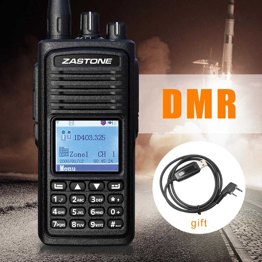 Zastone D900 двухстороннее радио УКВ 136-174 мГц DMR цифровое 1000 каналов ZT-D900 walkie talkie |