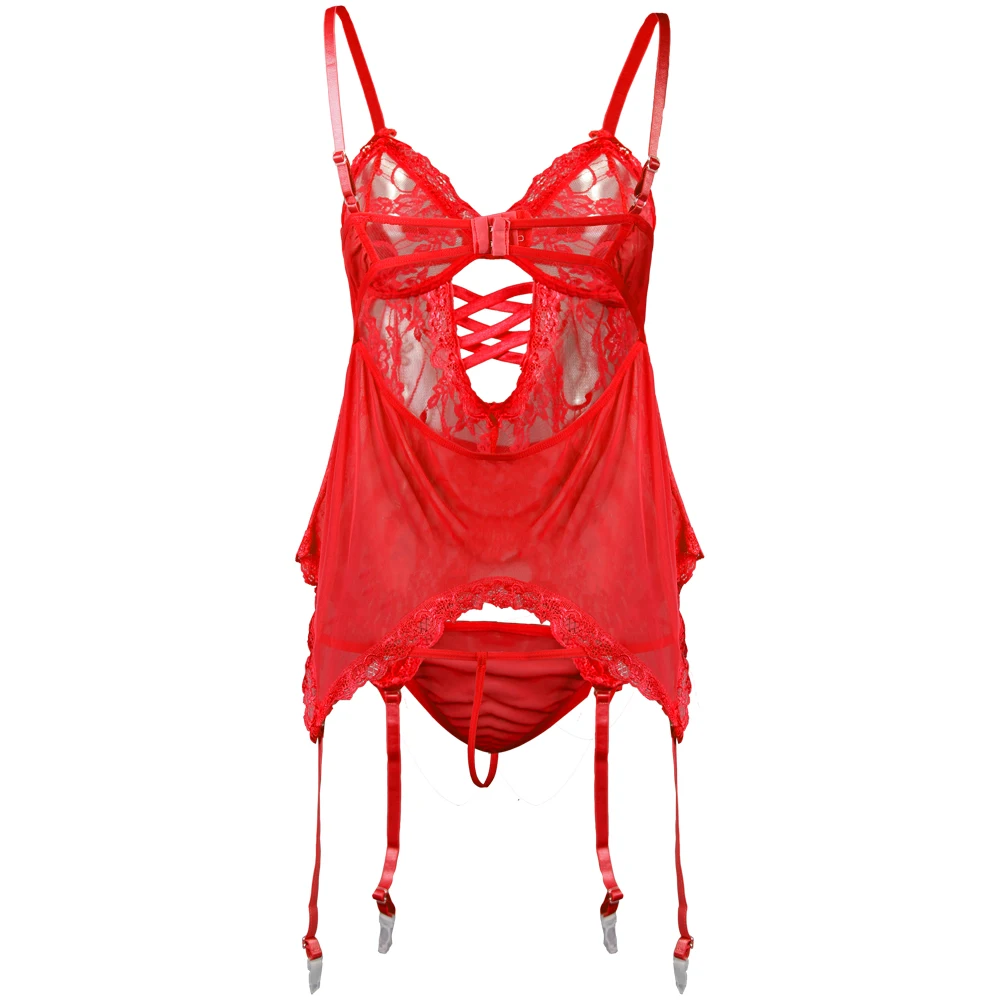 Новое горячее сексуальное женское белье размера плюс с розовым цветком Тедди