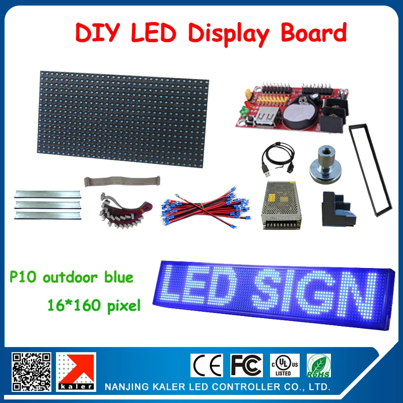 Уличные водонепроницаемые светодиодные модули для экрана P10 5 шт. светодиодная