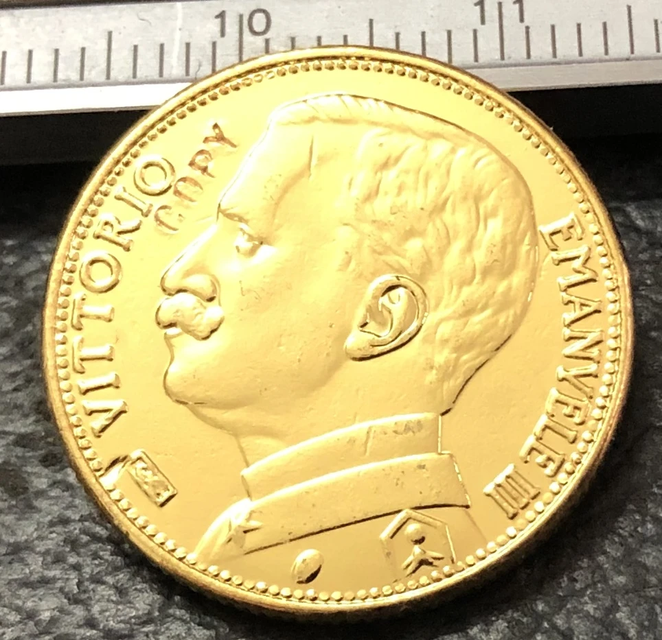 Золотая копия монеты Itlay 20 Lire 1912 | Дом и сад