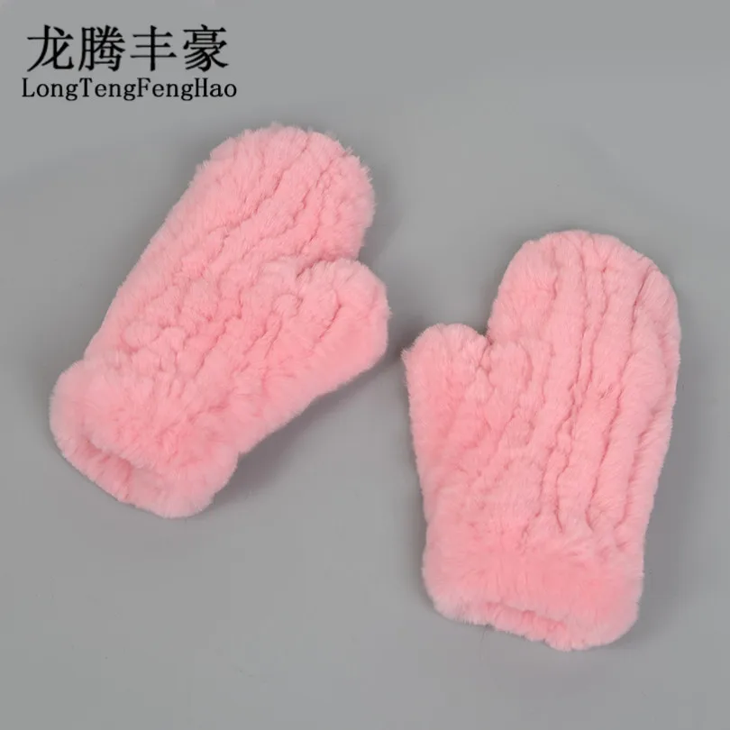 Брендовые женские перчатки модные зимние для женщин из 100% натурального меха