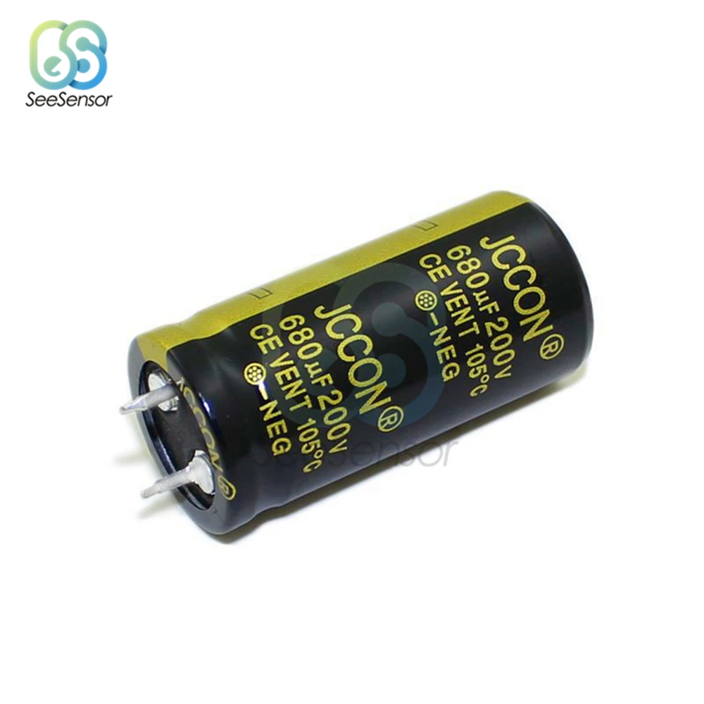 200V 250V 450V Алюминиевый электролитический конденсатор с алюминиевой крышкой, 220 мкФ 330 мкФ 470 мкФ 680 мкФ 2200 мкФ для аудио усилитель инвертор Мощность
