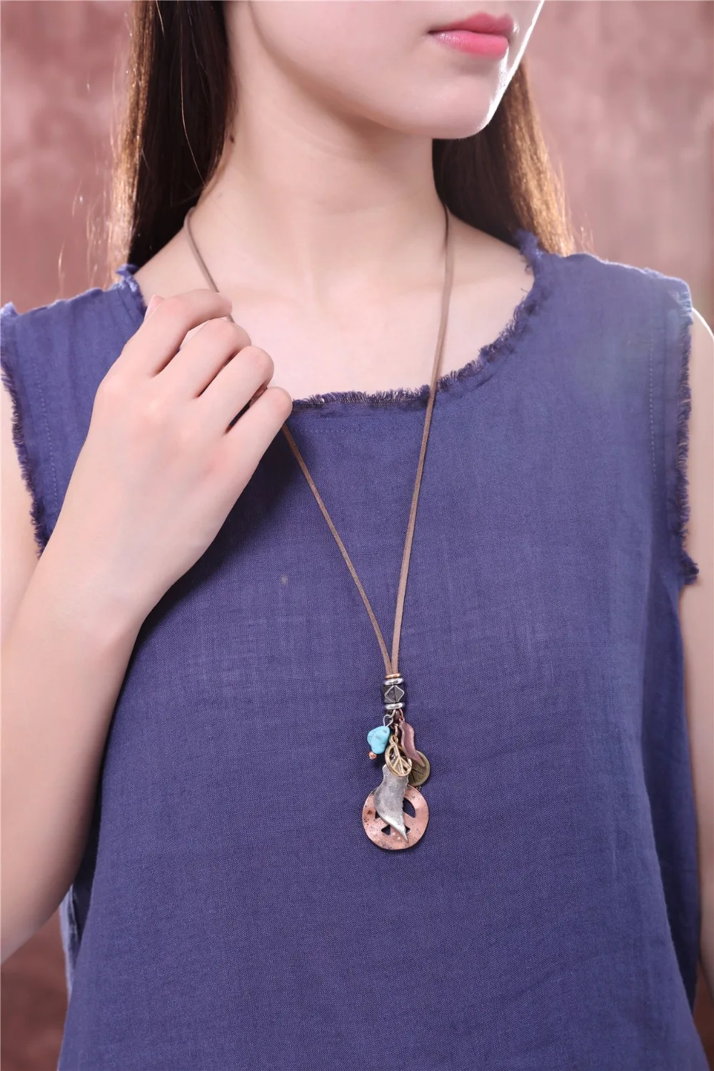 2017 Для женщин jewelry основа для кулонов и ожерелья Крыло ангела знак мира ожерелье