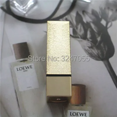 

12.1mm Square Plastic Empty Cosmetic Lip Balm Refillable Bottle, Gold/Red/Black DIY Professional Beauty Lipstick Packing Tube