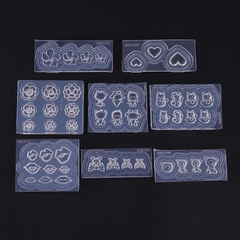 8 форм ногтей силиконовые формы DIY Дизайн советы шаблон 3D УФ гель акриловый
