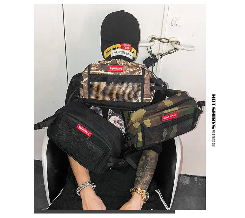 Мужская сумка, холщовая нагрудная сумка, камуфляжный школьный рюкзак для мальчика, повседневные сумки через плечо, дорожная сумка на плечо A94