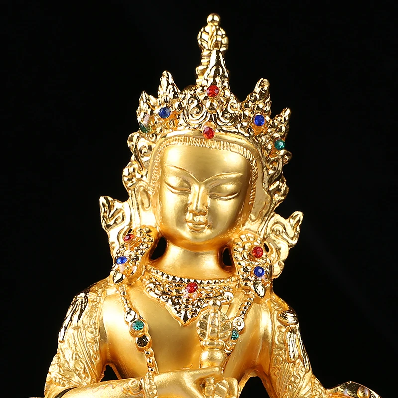 Эффективная Vajrasattva/Kingkong позолота 14 5 см золото Будда сплав металла буддийские
