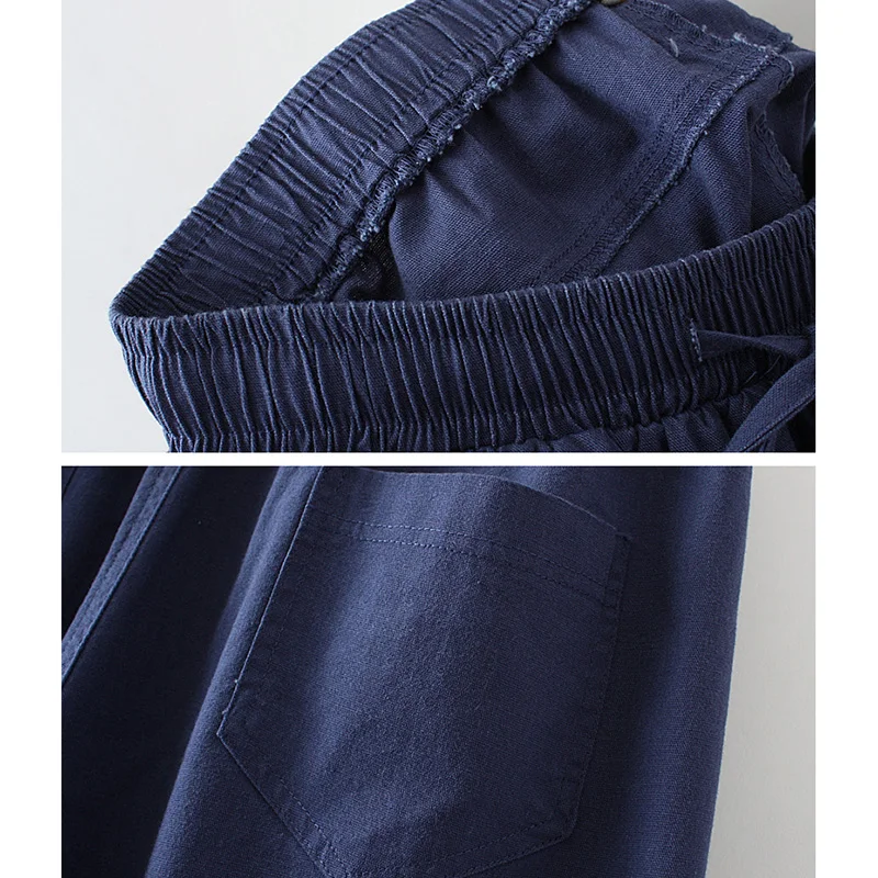 Новинка 2019 весенне-летние брюки из хлопка и льна повседневные свободные ярких