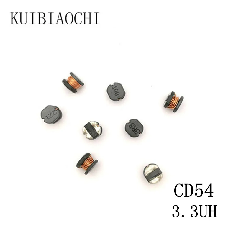 50 шт./лот SMD силовой индуктор CD54 3.3UH 3R3 5 8*5 2*4 мм неэкранированная обмотка