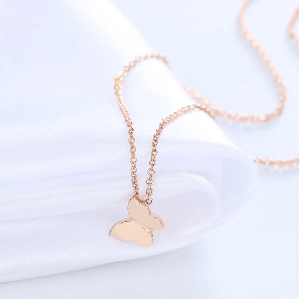 Винтажная модная Ювелирная цепочка Kinitial ожерелье с подвеской в виде бабочки