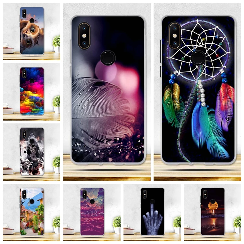 Чехол бампер для Xiaomi Mi Mix2S Mix 2 S мягкий чехол накладка силиконовый 5 99 дюйма