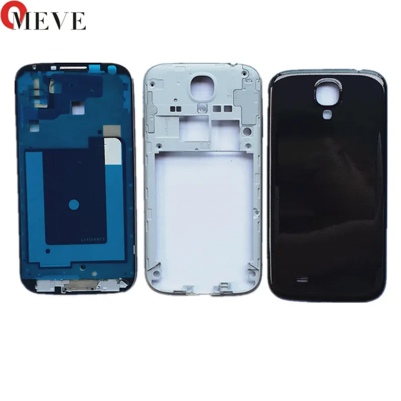 10 компл./лот полный корпус для Samsung Galaxy S4 i9500 i9506 i9505 i337 m919 Новая передняя рамка +