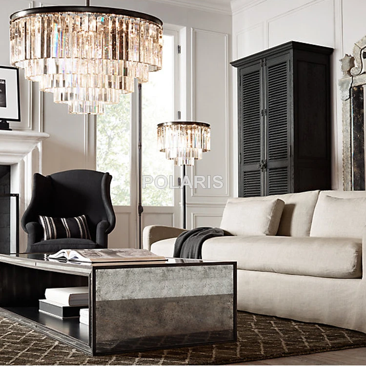 

Modern Vintage Crystal Floor Lamp Light Home Lighting Decoration Made by Polaris Lighting