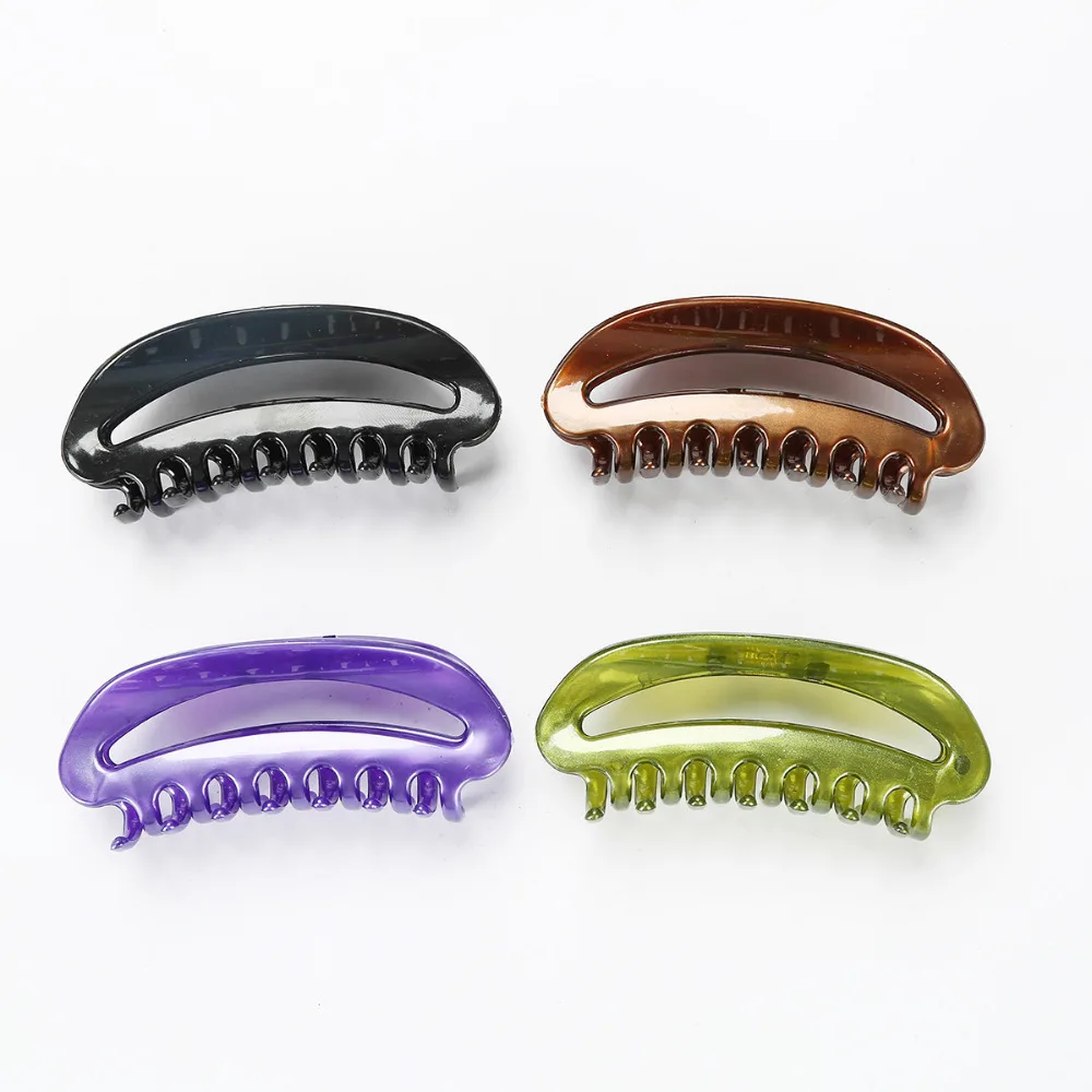 

4PCS/lot 8CM Candy Color Korean Hair Claws Acrylic Hair Crab Barrette Hairclips Summer Hair Accessories for Women Hair Ornaments