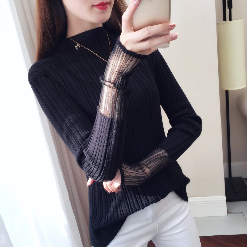 sweater women's spring wear new Korean version with a loose bottom shirt and wide range of fairy knitted sweaters | Женская одежда