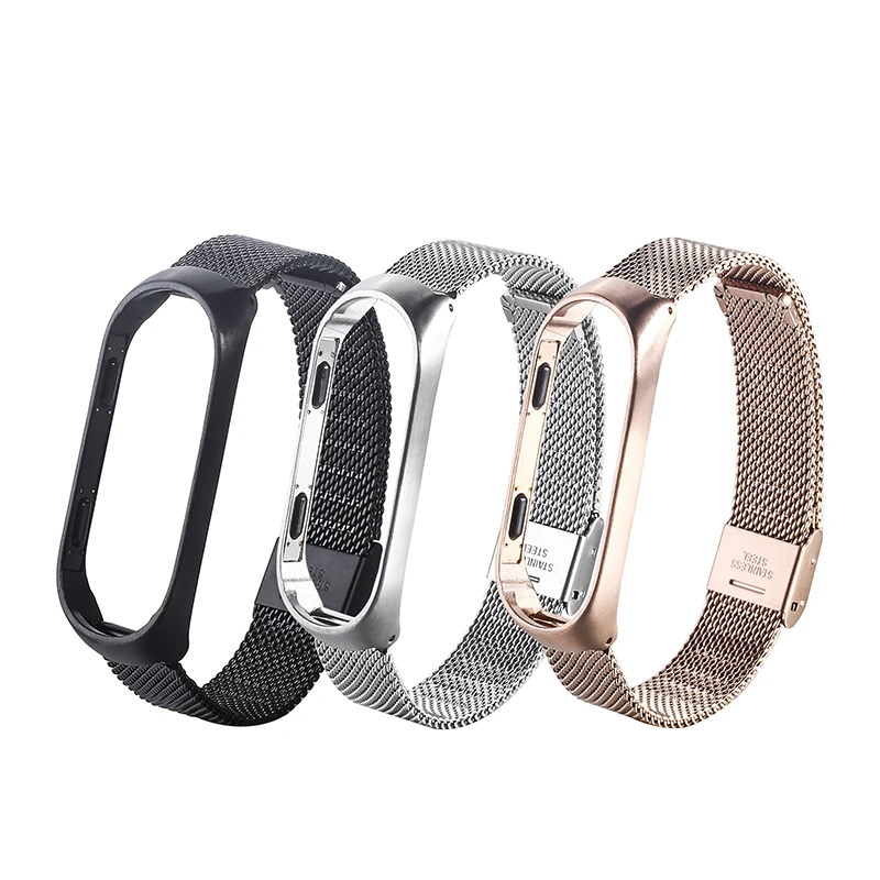 Браслет Correa mi Band 3/4, металлический браслет без винтов, браслеты из нержавеющей стали для Xiaomi mi Band 4 Pulseira mi band 3, браслеты