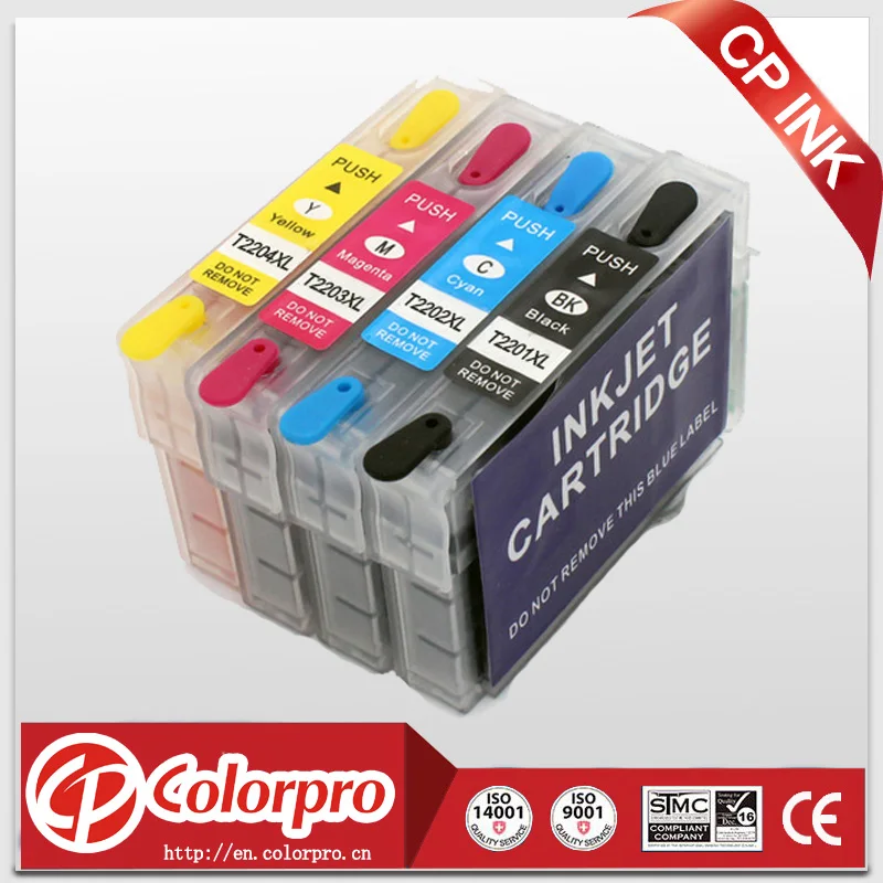 4PK T2201XL-T2204XL картридж со съедобными чернилами для epson Expression XP-320 XP-420 XP-424 рабочая WF-2630