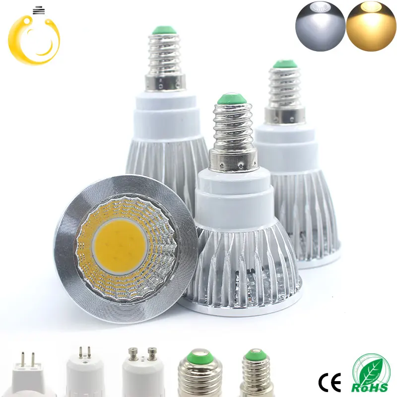 1PCS/Lot LED Spotlight E14 E27 GU10 GU5.3 AC220V led dimmable 9W MR16 12V warm white/White | Лампы и освещение